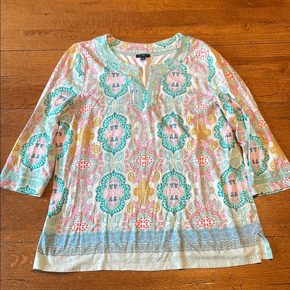 Talbots Colorful Patterned Women's Top